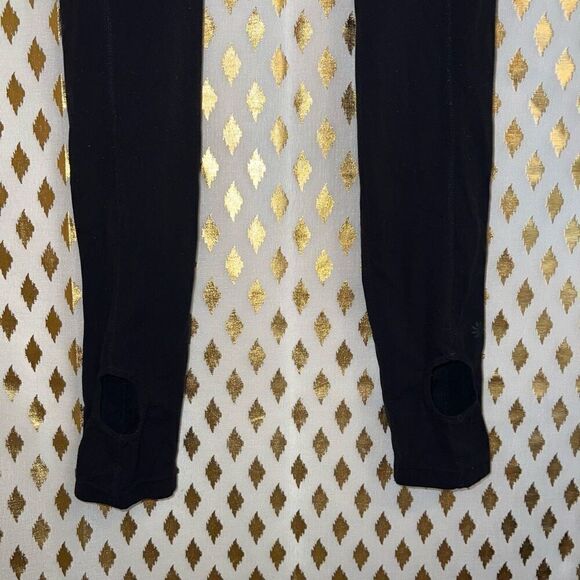 Athleta ankle sock hole leggings black full length size S SP - Picture 4 of 5